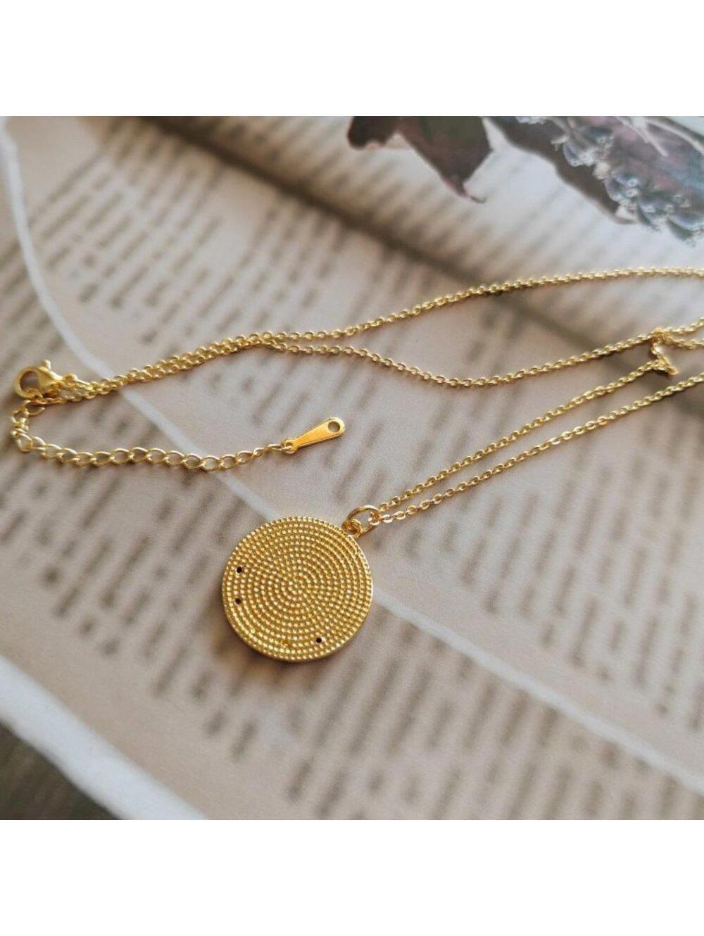 Anthropologie Evil Eye Talisman Medallion Necklace - Picture 3 of 5